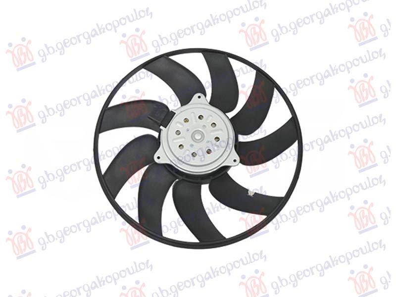 VENTILATOR BENZIN/DIZEL (MOTOR+ELISA) (DESNO) (340mm) (2 PIN)