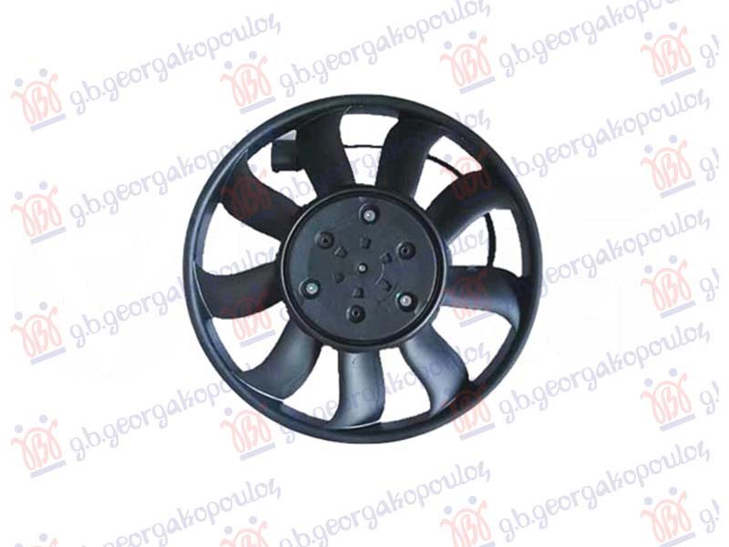 VENTILATOR 3.0 DIZEL - 4.0 BENZIN (MOTOR+ELISA) (LEVO) (390mm) (600W)