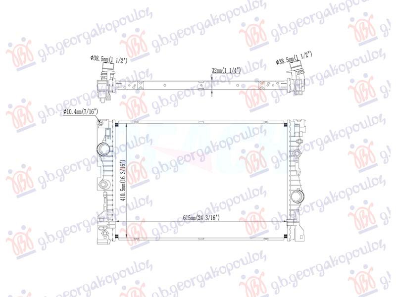 HLADNJAK MOTORA 2.0 BENZIN (MAN/AUTO) (615x414) (NRF)
