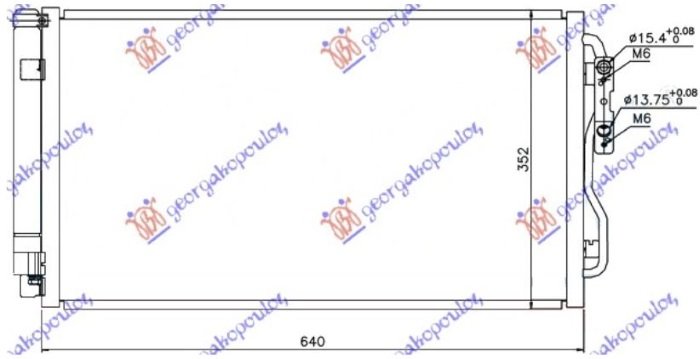 HLADNJAK KLIME BENZIN/DIZEL (600x340x16) (NRF)