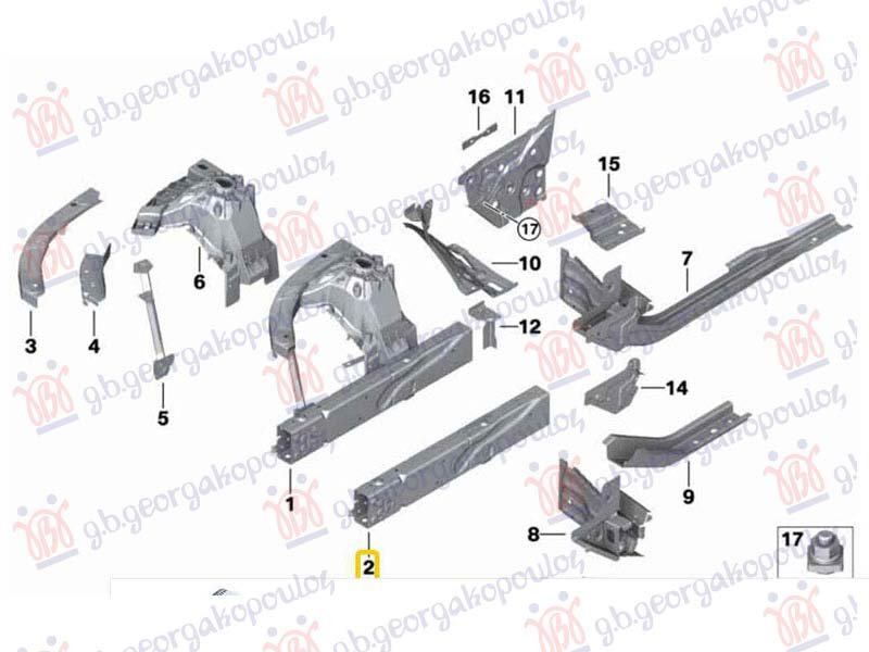 NOSAC HLADNJAKA I MOTORA METAL
