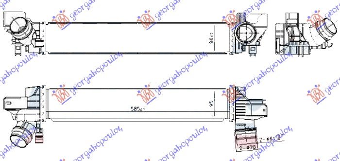 HLAD. INTERKULERA 1.5 HIBR BEN 585x95x98