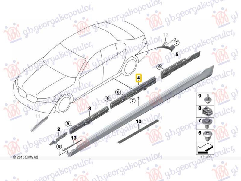 NOSAC PLASTICNE SAJTNE ZADNJI CENTRALNI PLASTICNI