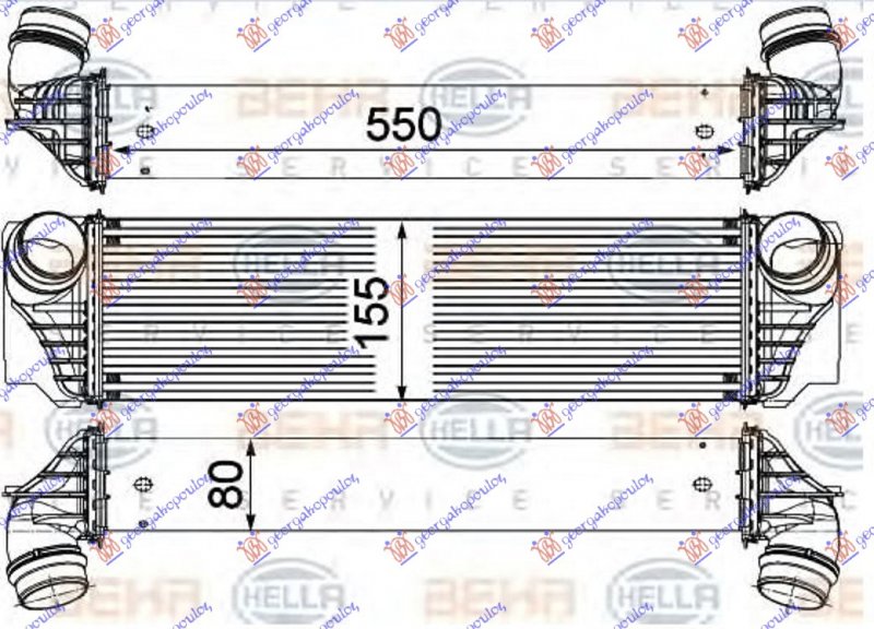 HLAD INTERC.3.0 i 24V BENZ (550x155x