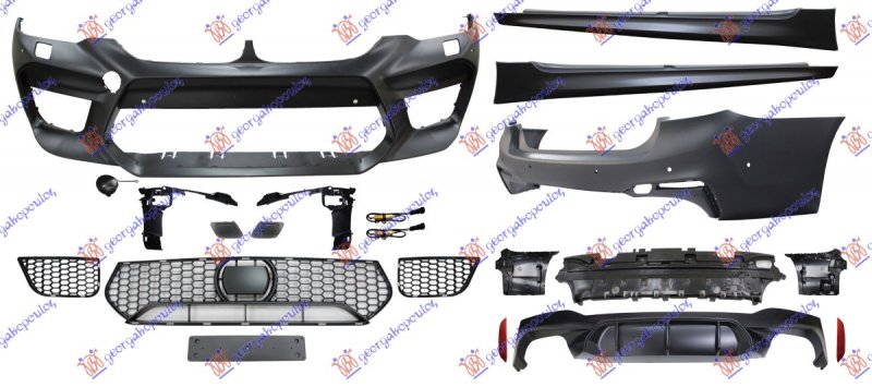 SINA ZADNJEG BRANIKA PLASTICNA (G30/SEDAN) (M-SPORT)