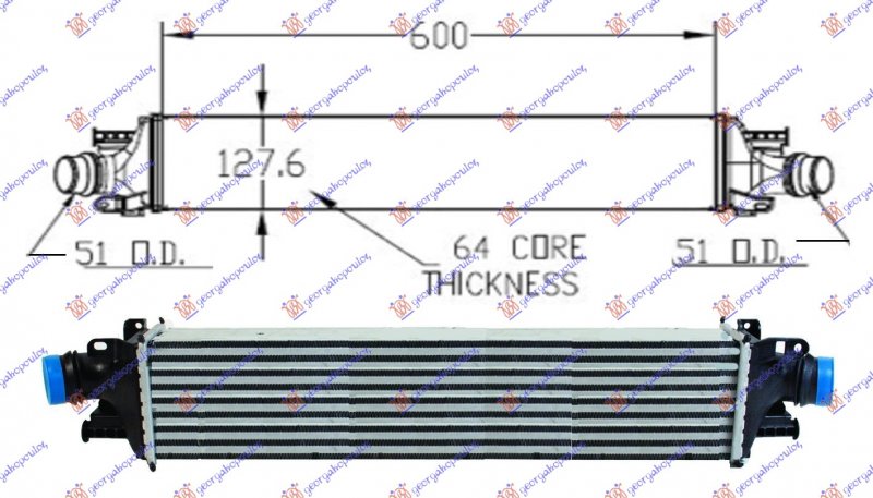 HLAD INTERC. 1.3TD (60x129x64)