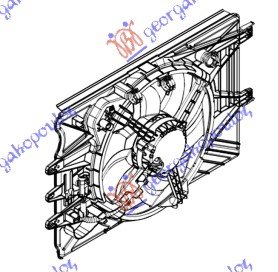 VENTILATOR KOMPLET -A/C 0.9-1.4T.-1.3JTD