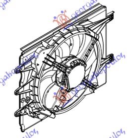 VENTILATOR KOMPLET (-AC) 1.4i-16V