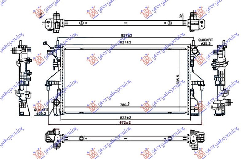HLADNJAK MOTORA 2.3 JTD DIZEL (AUTO) (+AC) - 3.0 JTD (MAN/AUTO) (+AC) (780x390) (NRF)