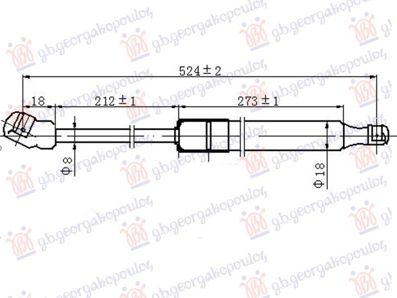 AMORTIZER HAUBE (525L-260N)