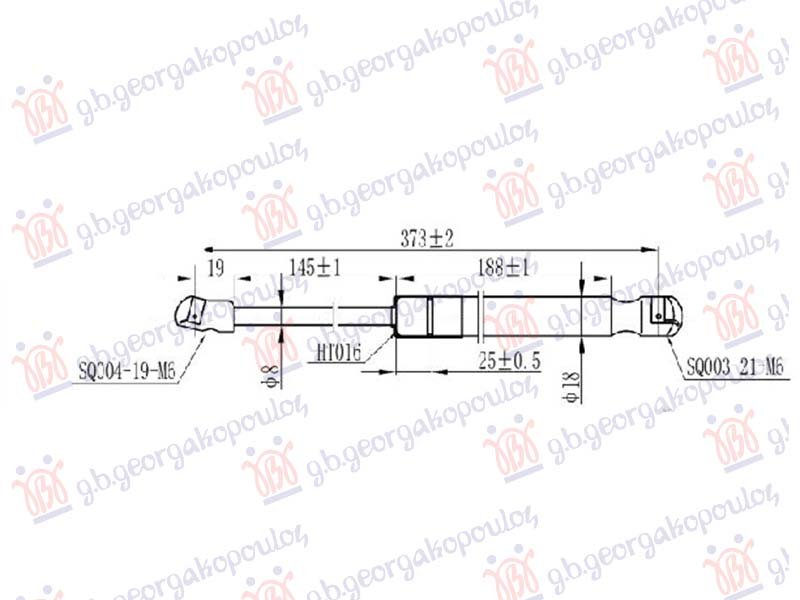 AMORTIZER HAUBE (373L-320N)
