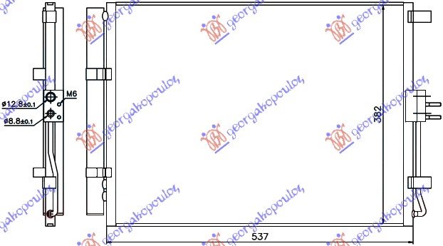 HLAD KLIME 1.4-1.6 CRDi (53.7x38.2x12)