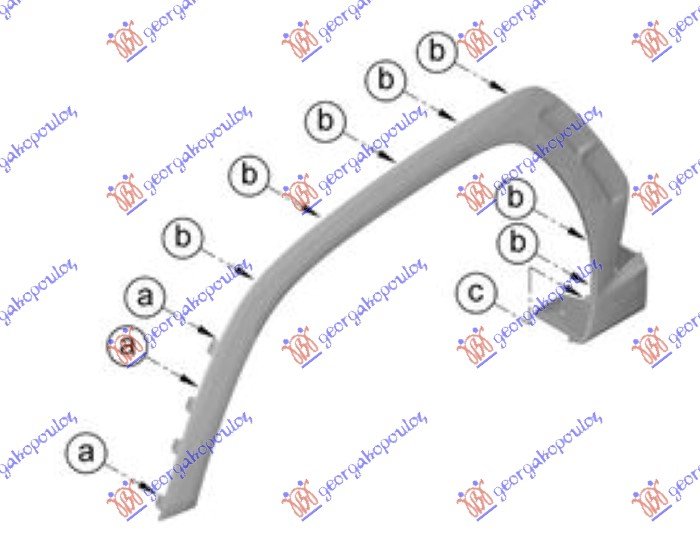 RUB PLASTICNI PREDNJEG BLATOBRANA (O)
