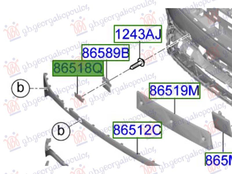 POKLOPAC KUKE PREDNJEG BRANIKA 24- (O)