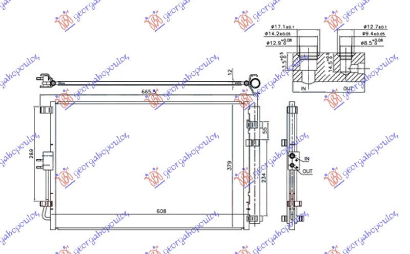 HLADNJAK KLI SVI MOD. BENZ  (550x400x12)