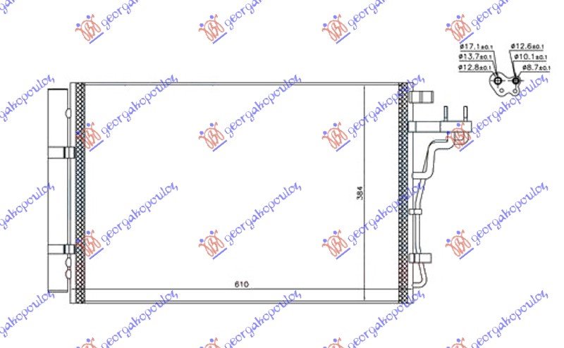 HLADNJAK KLI SVI MOD. BENZ  (550x400x12)