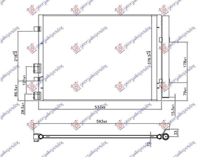 HLAD KLIME 1.1-1.4CRDi (50.5x36.5x12)