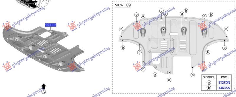 ZASTITA MOTORA PREDNJA BOCNA (O)