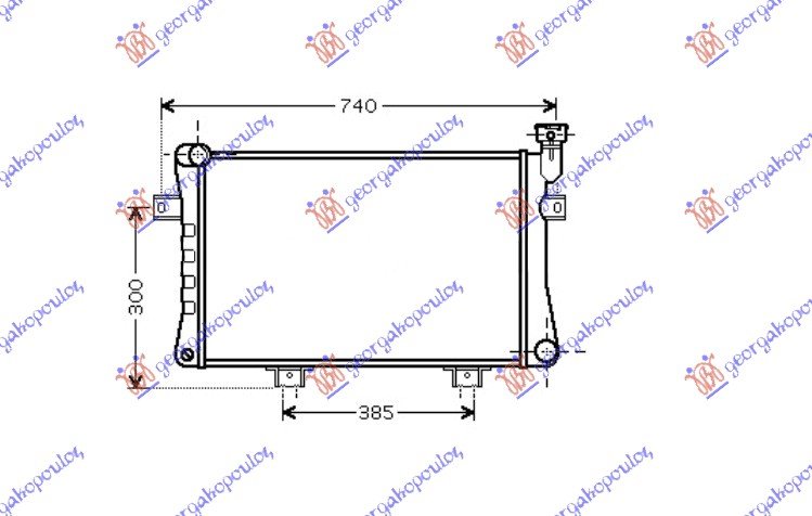 HLADNJAK MOTORA 1.7 (+/-AC) (62.5x32x3.2) (MARELLI)