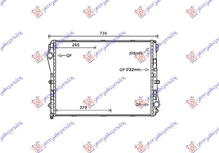 HLADNJAK BENZ/DIZ+/-A/C A/T (64x50)