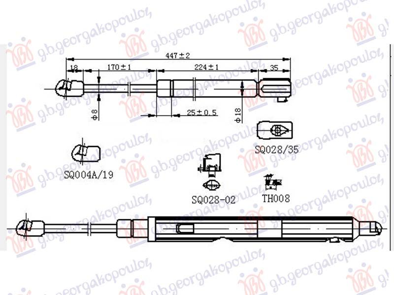 AMORTIZER HAUBE (447L-430N)