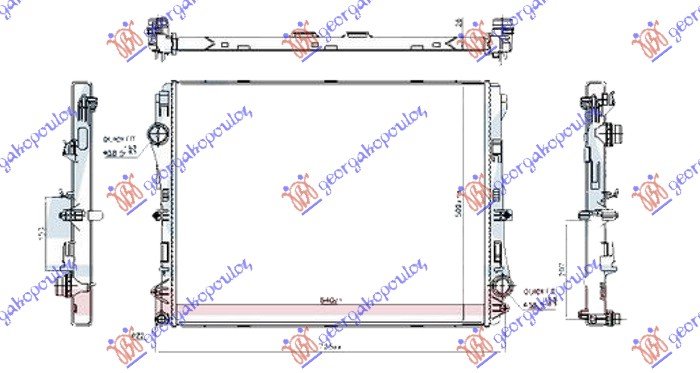 HLADNJAK MOTORA 2.0 BENZIN/HIBRID (MAN/AUTO) (640x502) (VALEO)