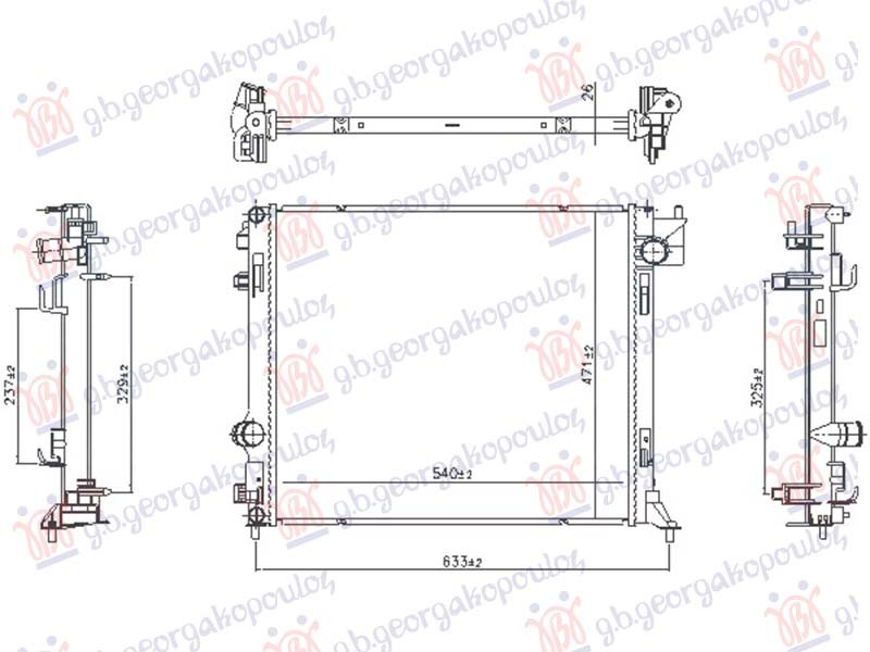 HLADNJAK MOTORA 1.3 BENZIN/HIBRID (MAN) (540x471)