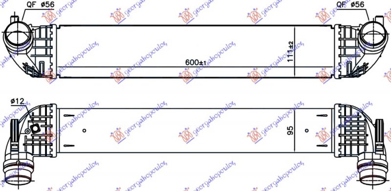 HLAD. INTERC. 1.6 CDTi DSL (600x114x9