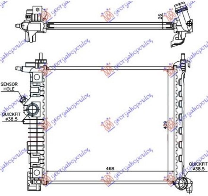 HLAD. MOTORA 1.3-1.7 CDTi MAN (47x42.8)