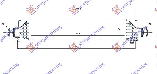 HLAD.INTERCOOLER 1.4i 16V TURBO A14/B14N