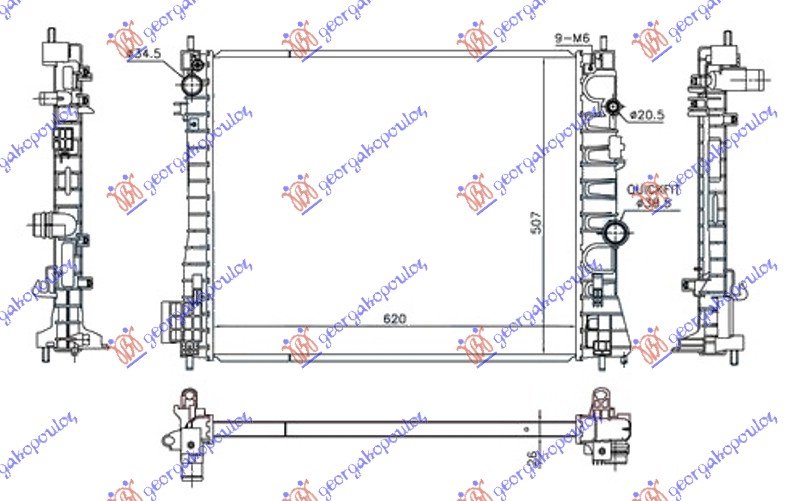 HLAD 1.7DTi/CDTi MANUAL DIZ (620x510x26)