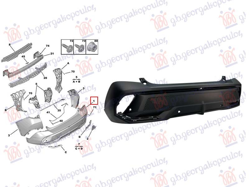 ZADNJI BRANIK (4 PDC SENZORA) (KAMERA)