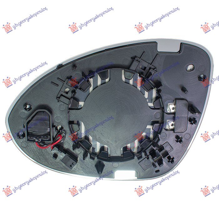 STAKLO RETROVIZORA SA GREJACEM (MRTAV UGAO) (ASFERICNO)