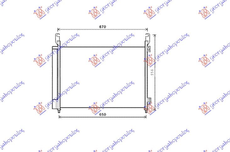 HLADNJAK KLIME  2.0DCi-2.5i -16V (63x45.