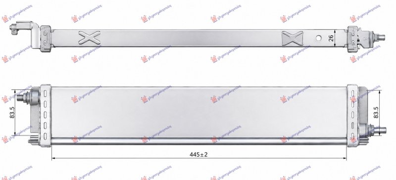 HLADNJAK MOTORA DODATNI 1.5 dCi DIZEL (447x83) (NRF)