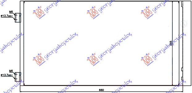 HLADNJAK KLIME BENZ/DIZEL (63x34)