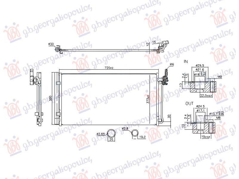 HLADNJKA KLIME 1.5 BENZIN/HIBRID (800x384) (NISSENS)