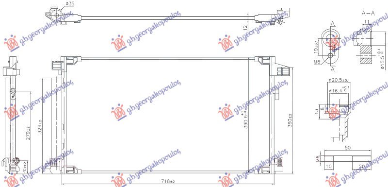 HLADNJAK KLIME 1.8 HIBRID BENZIN (675x375x12) (KOYO)
