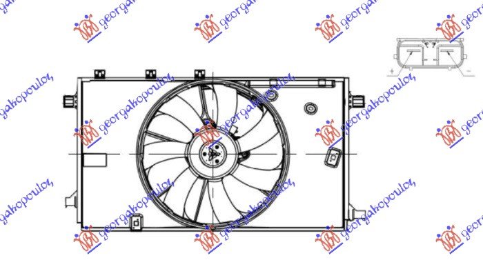 VENTILATOR (KOMPLET) 1.2 BENZIN