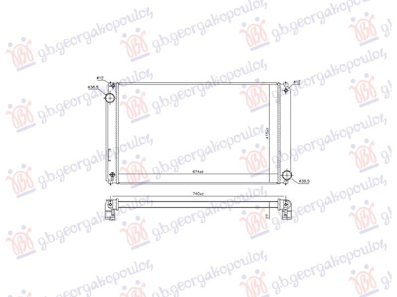 HLADNJAK MOTORA 2.5 BENZIN/HIBRID (AUTO) (675x411) (NRF)