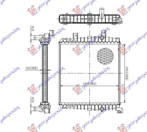 HLAD.DODATNI 3.0 TSI(30x29x2.5)