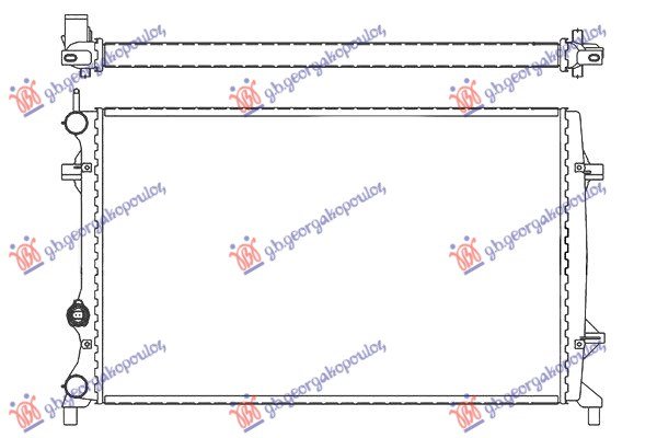 HLADNJAK MOTORA 1.6/2.0/2.5 Fsi (MAN/AUTO) (+/-AC) (65x41.6) (KOYO)