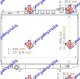 HLADNJAK MOTORA DIZEL (+/-AC) (71x45) (KOYO)