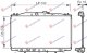 HLADNJAK MOTORA 2.0i 16V (AUTO) (+/-AC) (37.5x71.3) (VALEO)