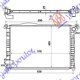HLADNJAK MOTORA 1.4/1.6CC (+AC) (57.8x40) (NRF)