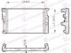 HLADNJAK MOTORA 3.0 (330d) DIZEL (AUTO) (600x330x26) (3 CEVI) (NRF)