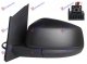 RETROVIZOR ELEKTRICNI SA GREJACEM CRNI (ELEKTRO-SKLOPIV) (7 PIN) (KONVEKSNO STAKLO)